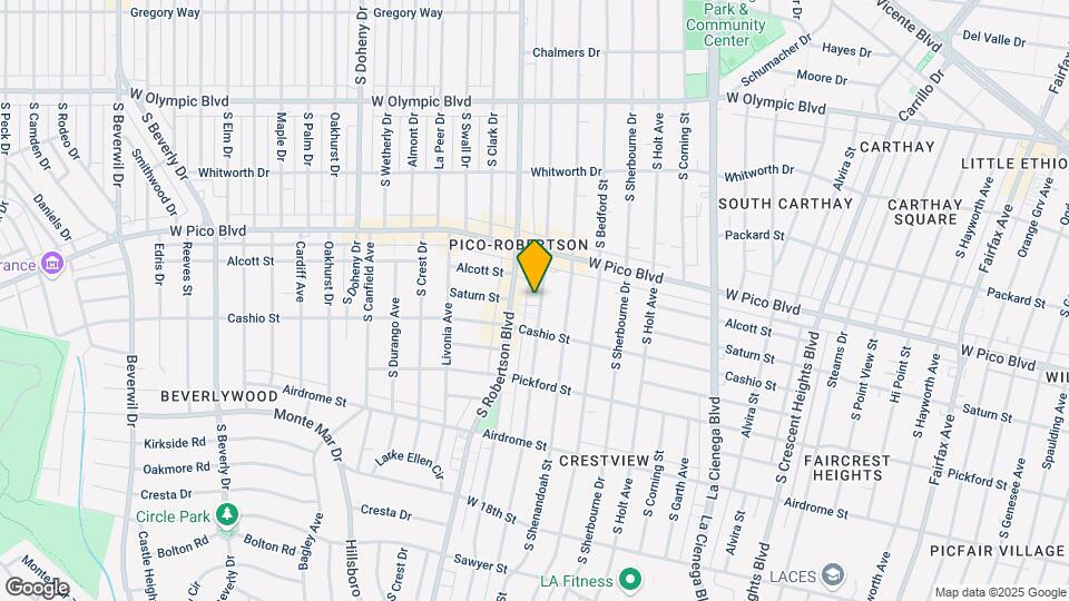 1455 S Wooster St Mapa y Detalles de la Ubicación