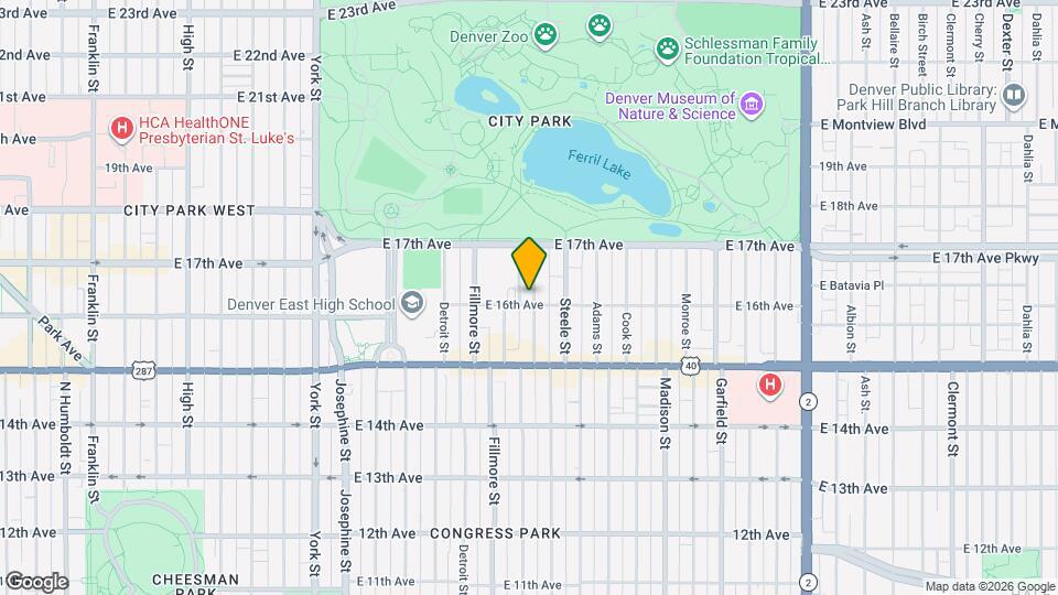 1605 St Paul St, Unit 1 Mapa y Detalles de la Ubicación