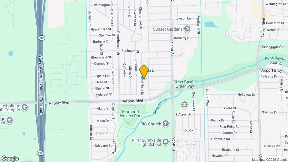 10409 Chesterfield Dr Map and Location Details