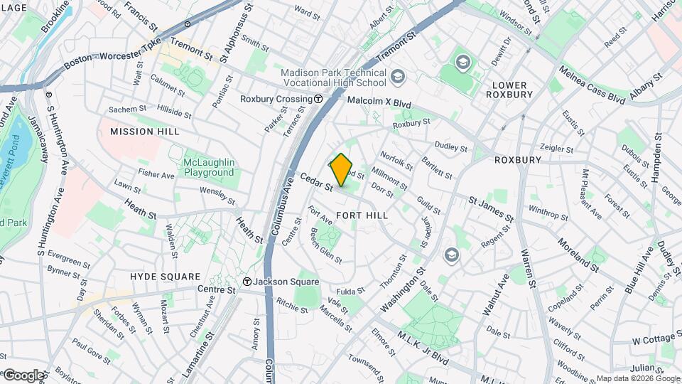 121 Cedar St Map and Location Details