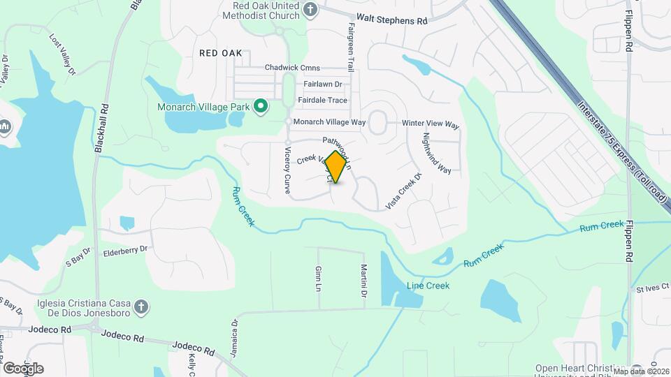 585 Creek Valley Ct Map and Location Details