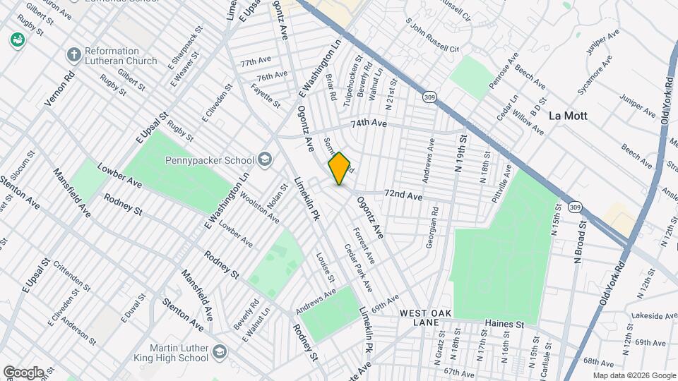 7220 Ogontz Ave, Unit 2 Map and Location Details