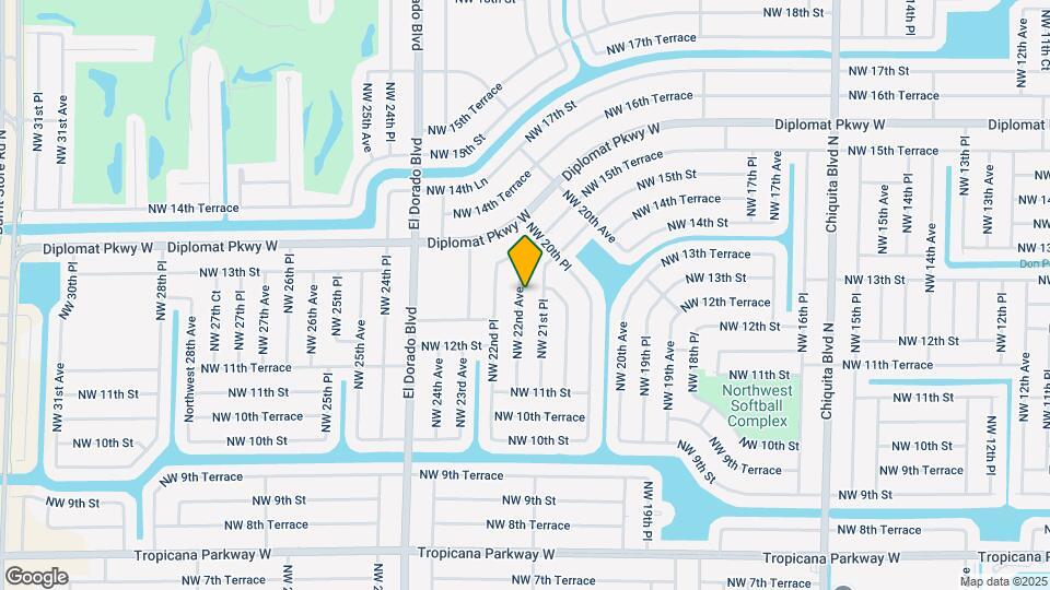 1231 NW 22nd Ave Map and Location Details
