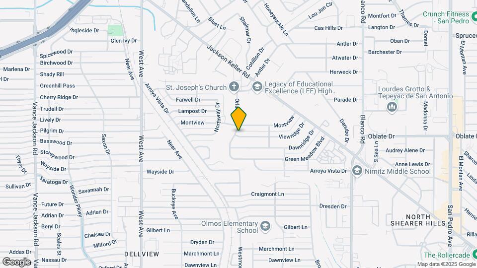 1523 Viewridge Dr Map and Location Details
