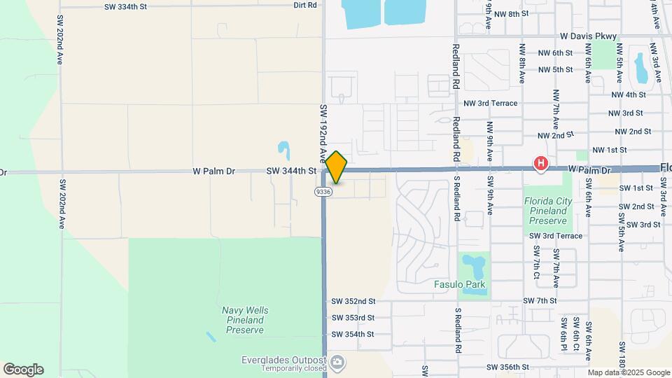 34493 SW 191st Ct Map and Location Details