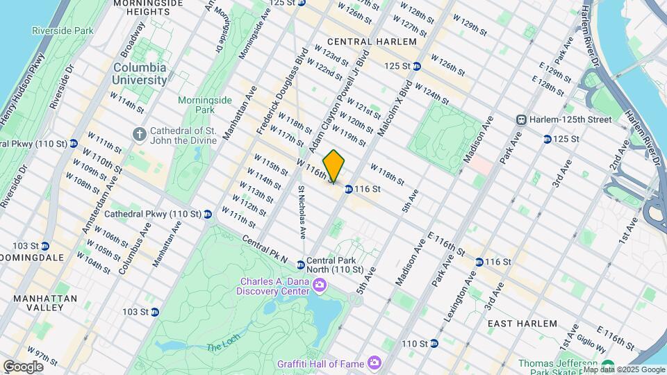 108 W 116th St Map and Location Details