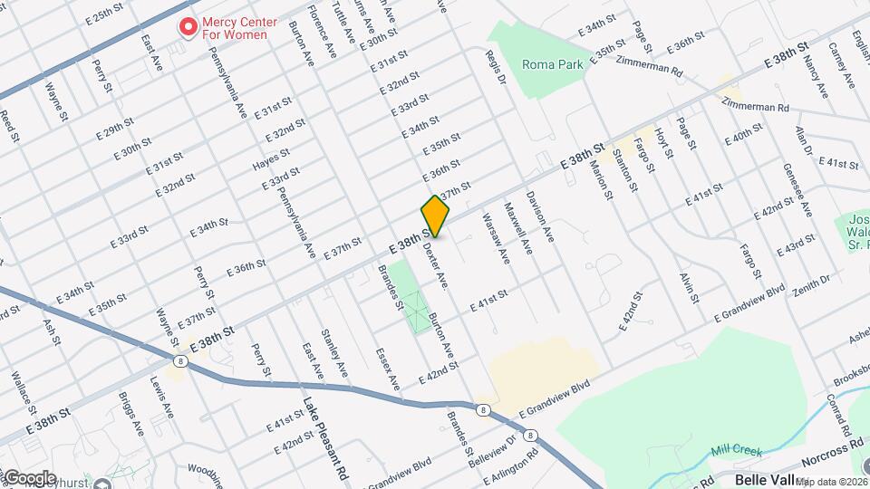 3815 Dexter Ave Map and Location Details