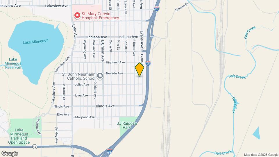 2417 E Evans Ave Map and Location Details