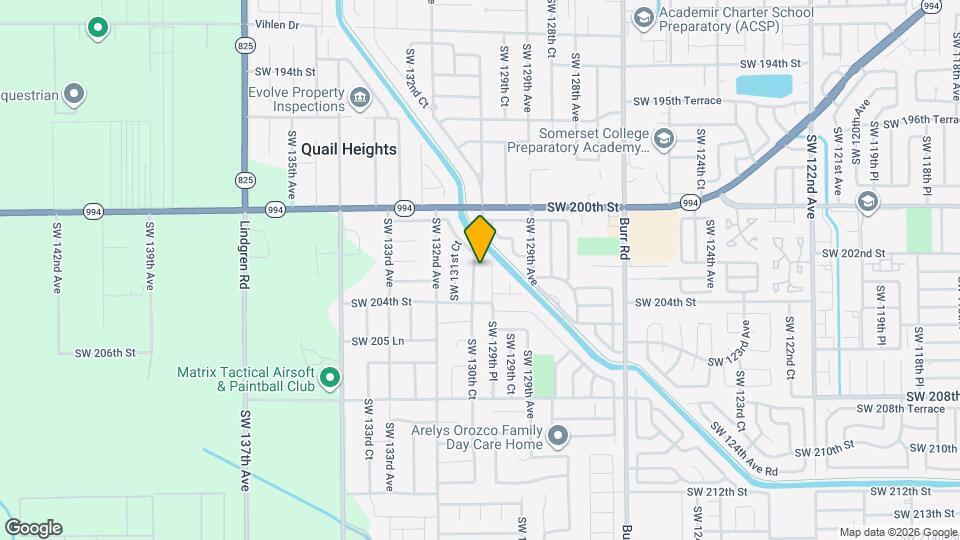 20251 SW 130th Ct, Unit Unit B Mapa y Detalles de la Ubicación