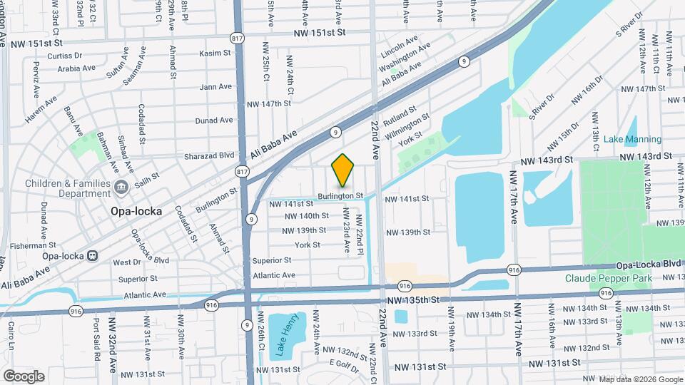 12307 NW 23rd Ct Map and Location Details