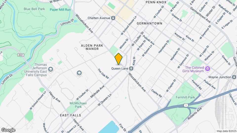 5400 Wissahickon Ave Map and Location Details
