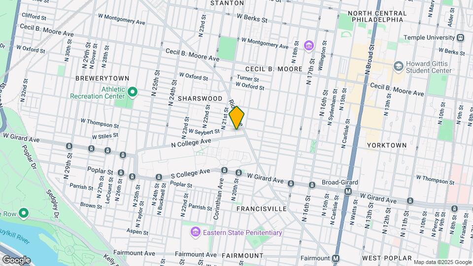 2019 N College Ave Map and Location Details