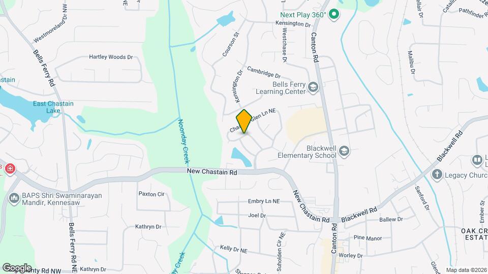 3491 Chastain Glen Ln NE Map and Location Details