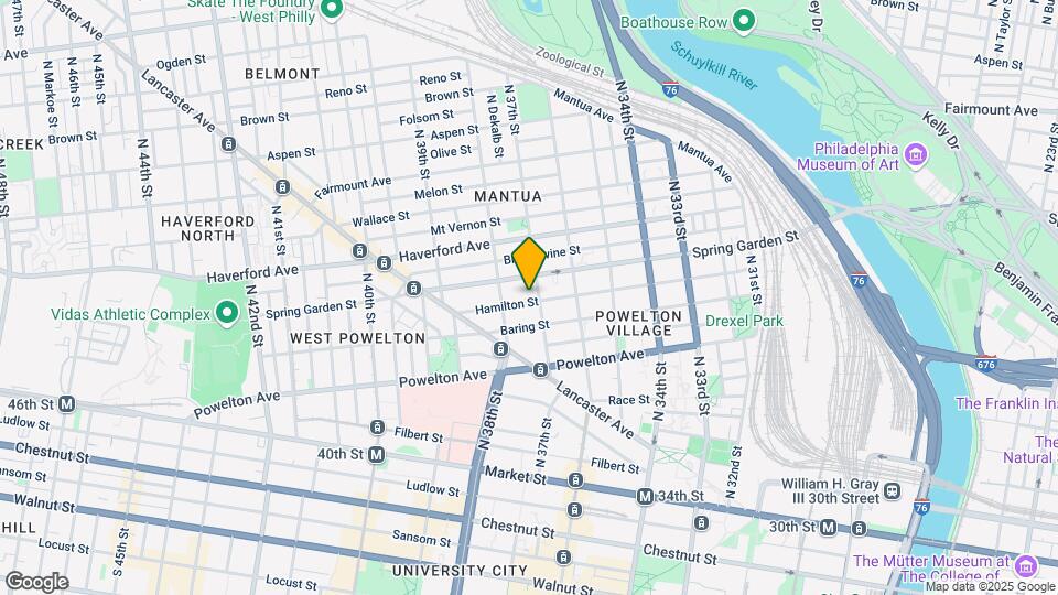 3707 Hamilton St Map and Location Details