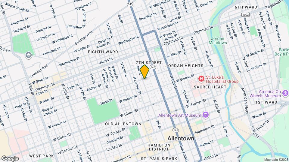 443 N Eighth St Map and Location Details