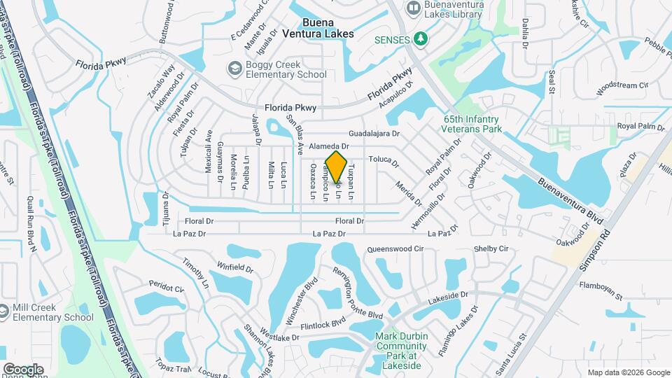 128 Loredo Ln Map and Location Details