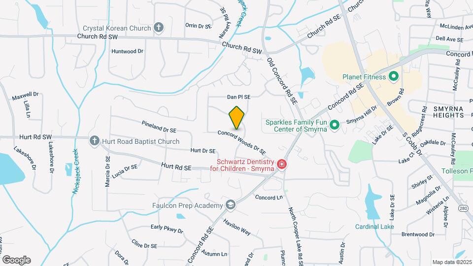 405 Concord Woods Dr SE Map and Location Details