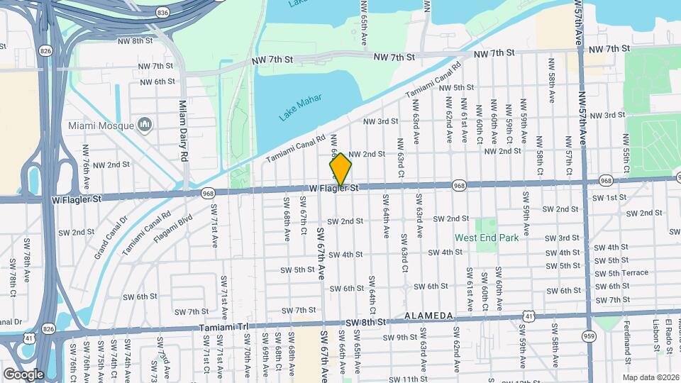 6580 W Flagler St Map and Location Details