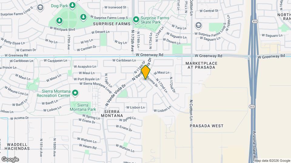 15126 N 173rd Dr Map and Location Details