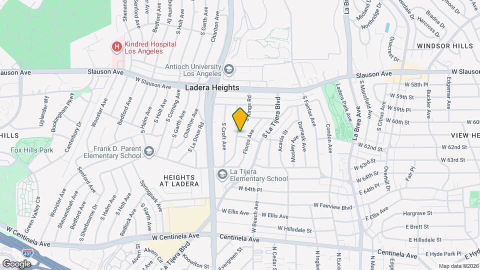 6012 S Kings Rd Map and Location Details