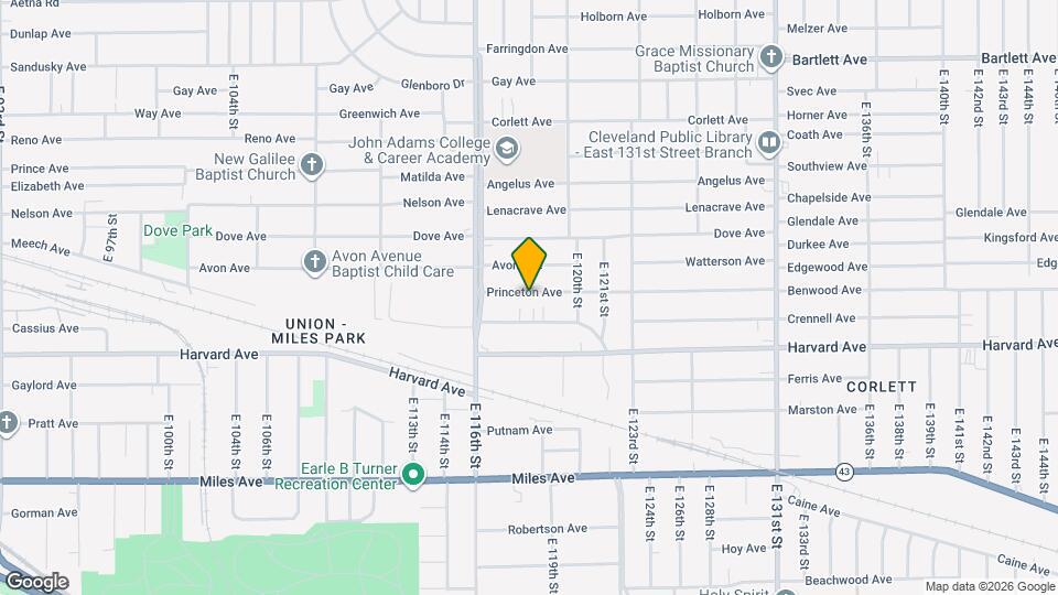 11800 Princeton Ave Map and Location Details