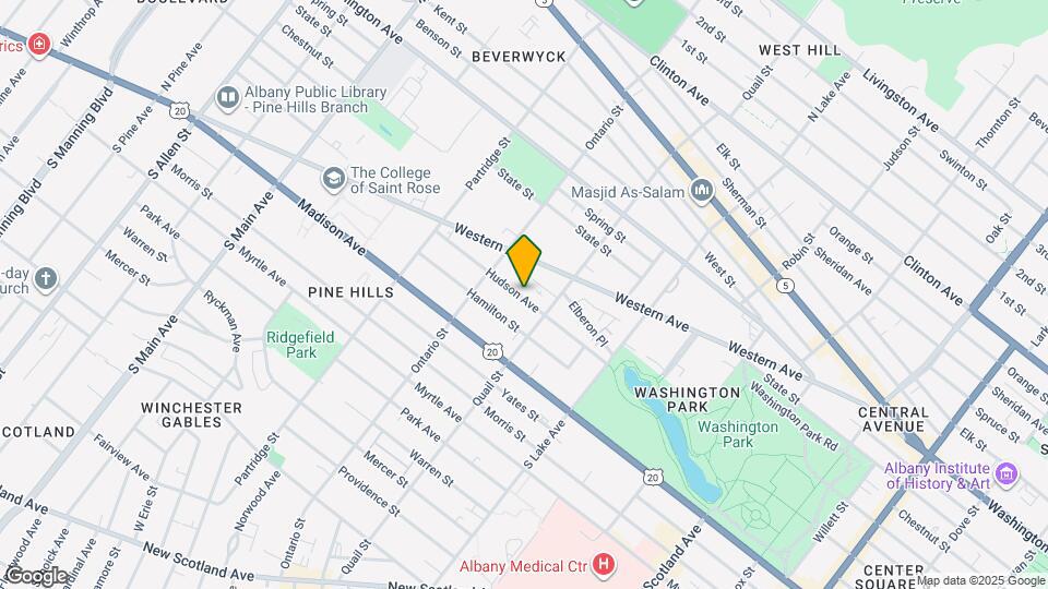 465 Hudson Ave Map and Location Details