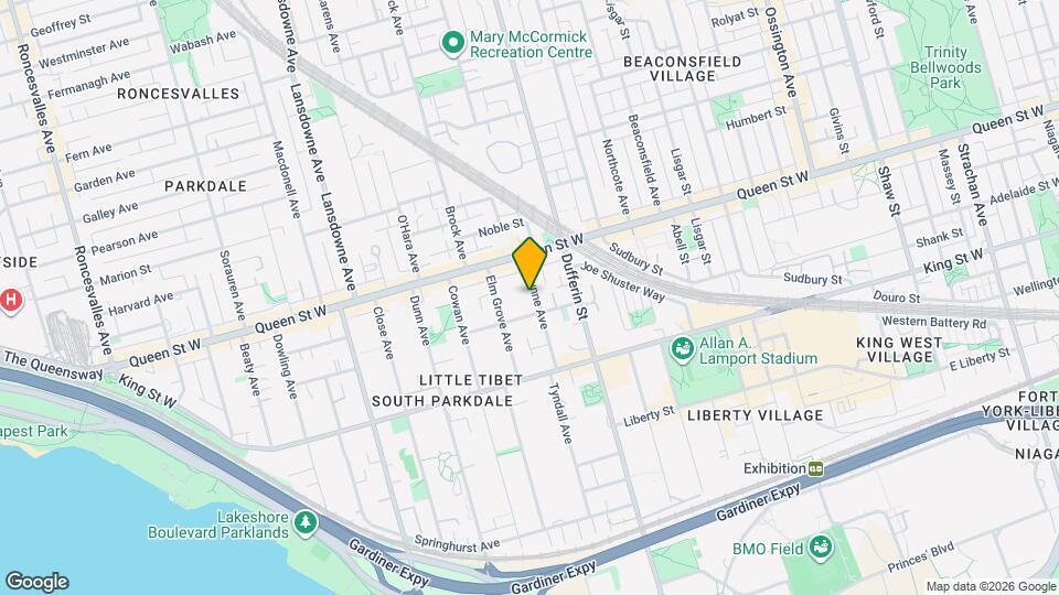 50 Gwynne Ave Map and Location Details