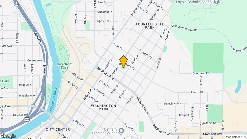 322 E Lafayette St Map and Location Details