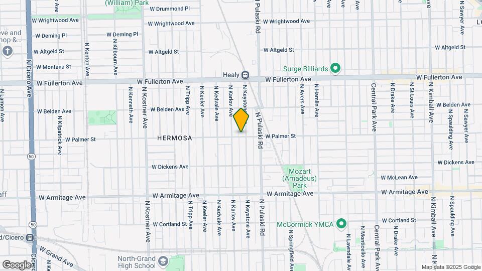 4034 W Palmer St Map and Location Details