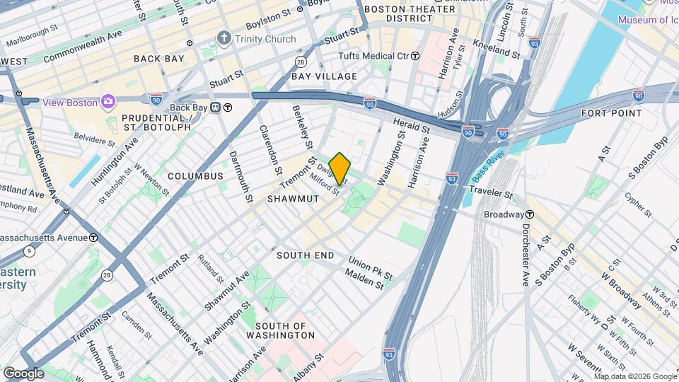 251 Shawmut Ave Mapa y Detalles de la Ubicación