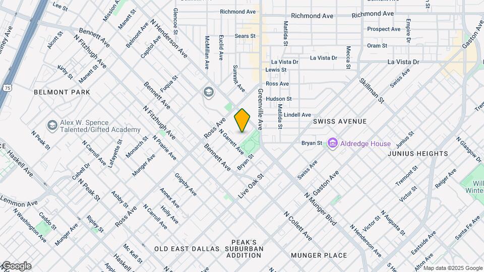 1500 N Henderson Ave Map and Location Details