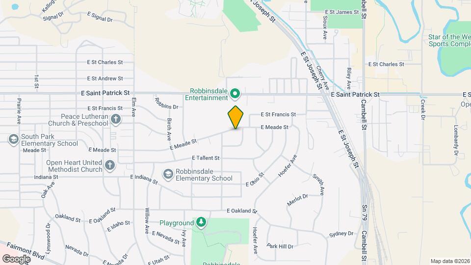 825 E Meade St Map and Location Details