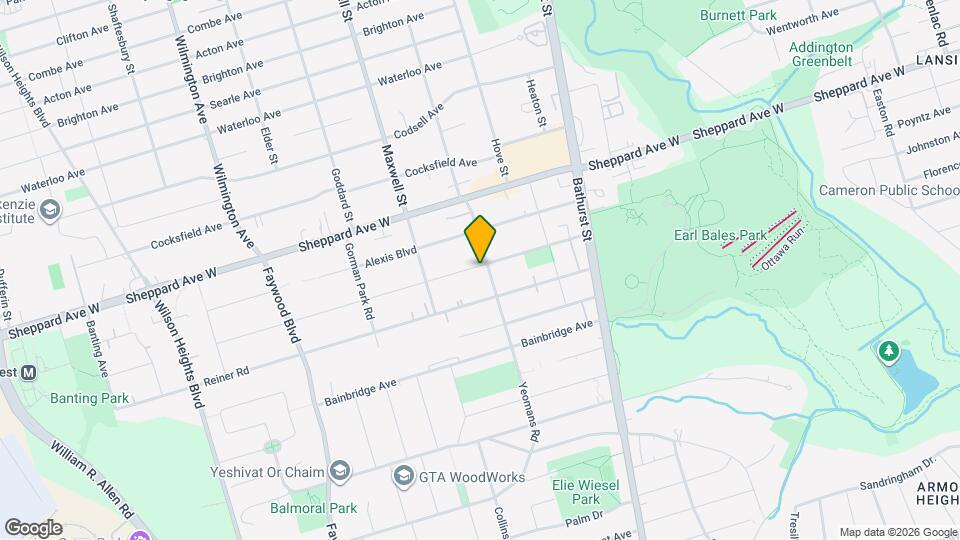 69 McAllister Rd Map and Location Details