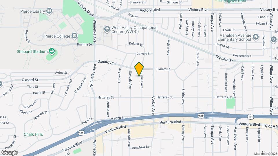 5923 Jumilla Ave Map and Location Details