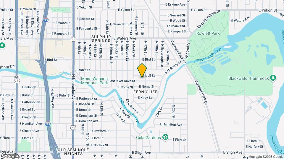 1616 E River Cove St Map and Location Details