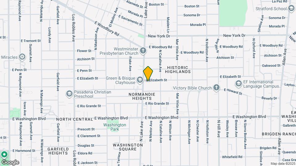 936 E Elizabeth St Map and Location Details