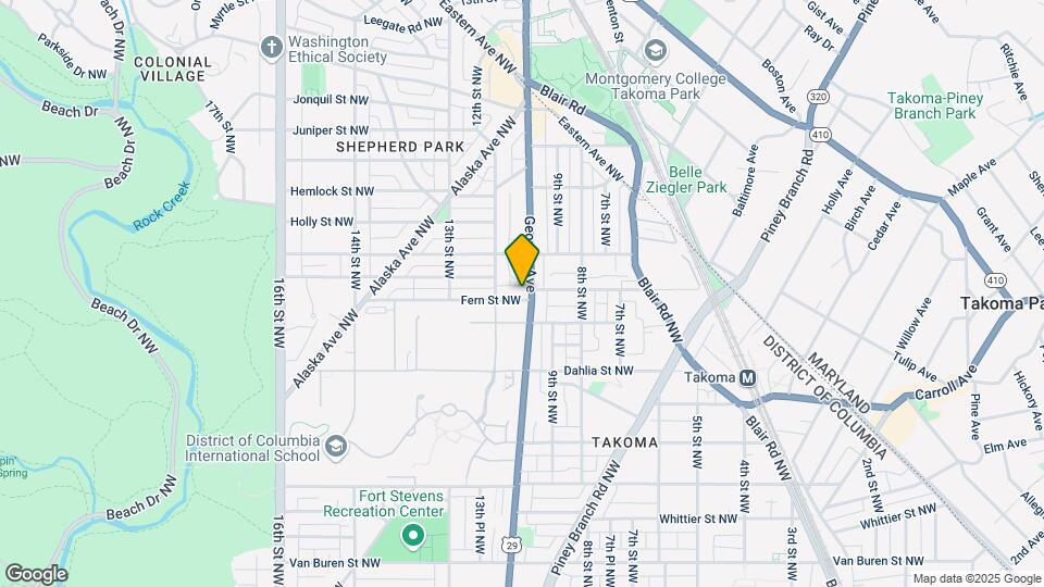 1103 Fern St NW Map and Location Details