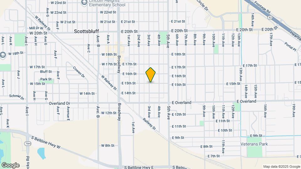 302 E 15th St Map and Location Details