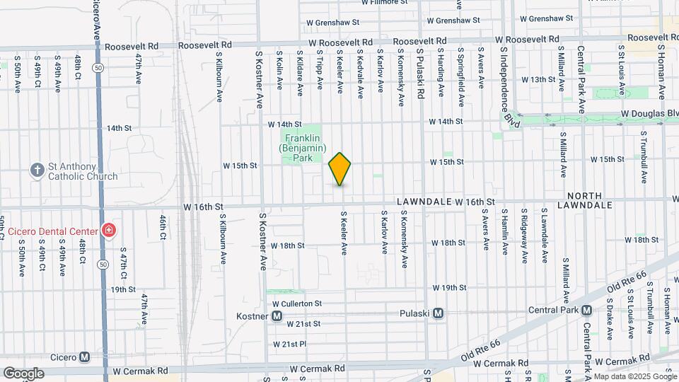 1540 S Keeler Ave Map and Location Details