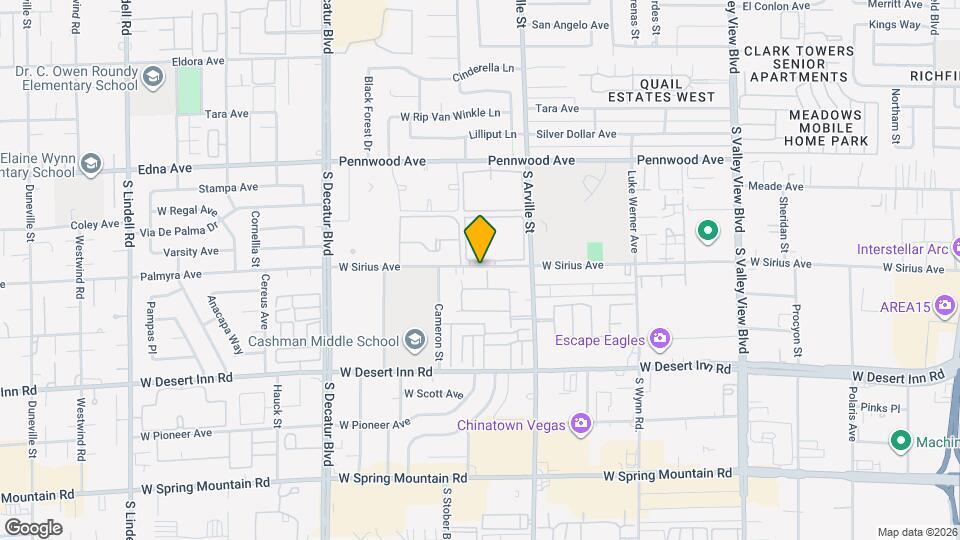 4509 W Sirius Ave Map and Location Details