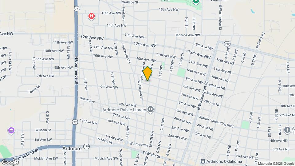 701 E St NW Map and Location Details