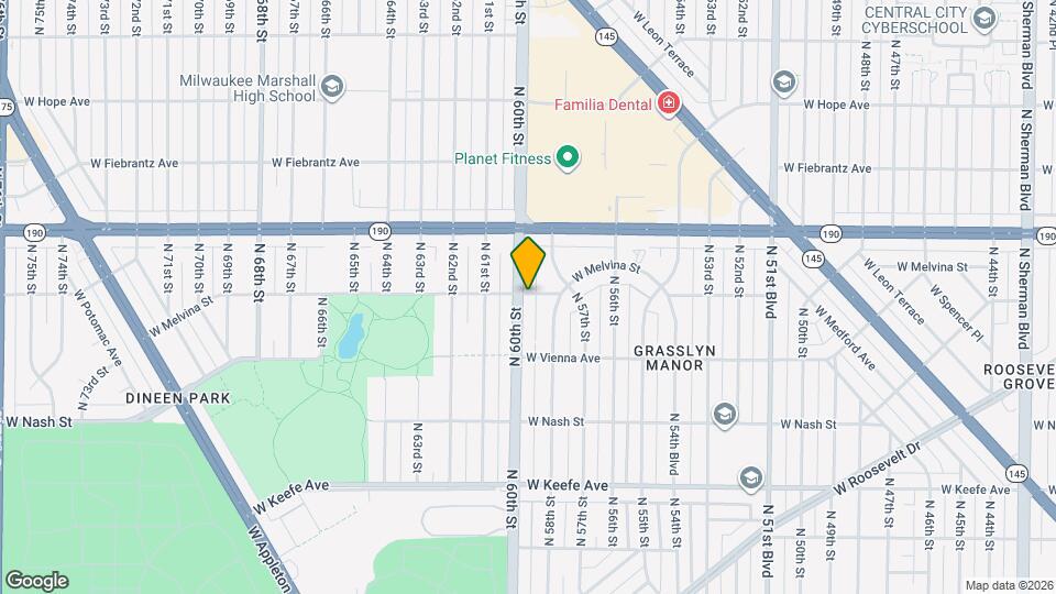 3878 N 60th St Map and Location Details