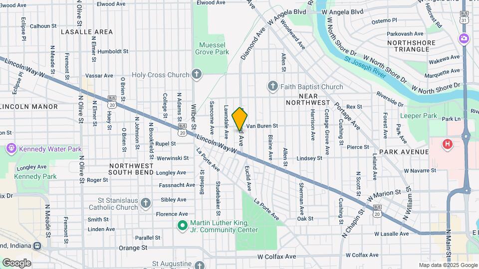 743 Diamond Ave Map and Location Details