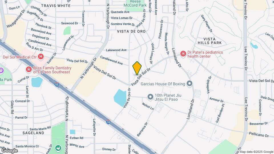 10720 Forest Ridge Ln Map and Location Details