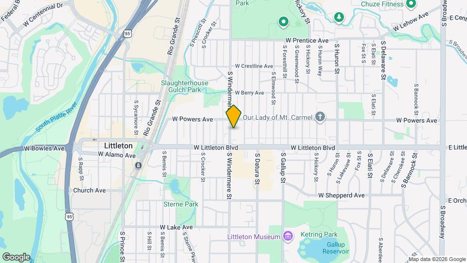 5640 S Windermere St Map and Location Details