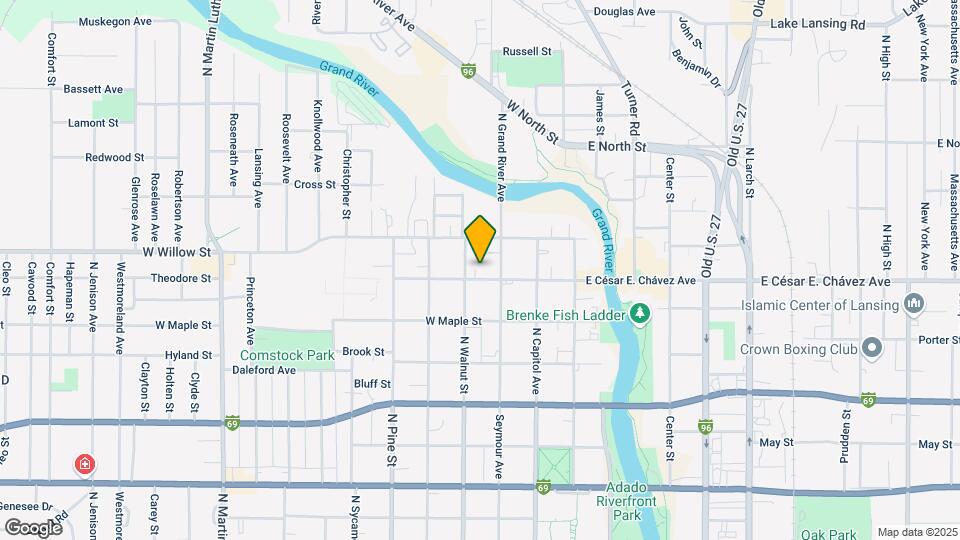 318 W Grand River Ave Map and Location Details