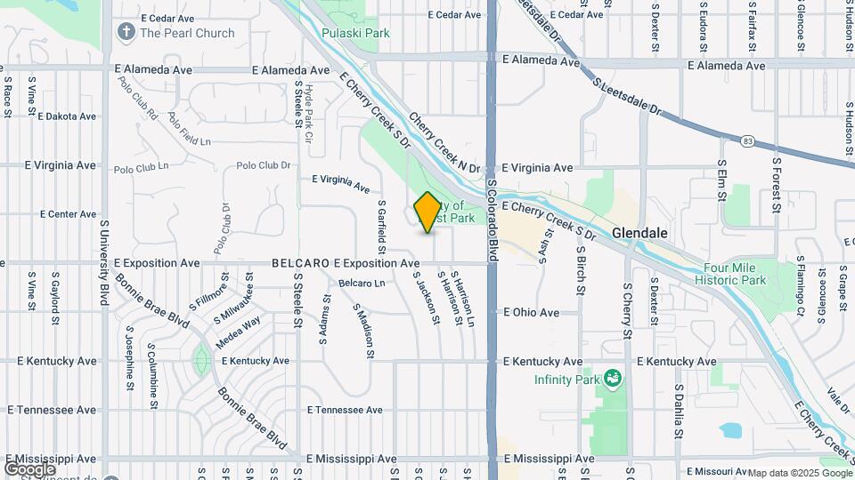 625 S Harrison St Map and Location Details
