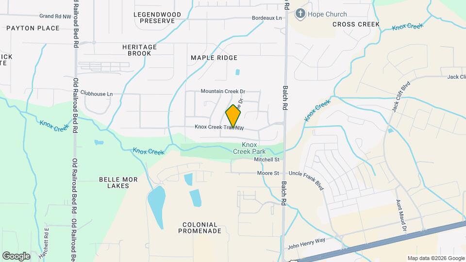 231 Knox Creek Trail NW Map and Location Details