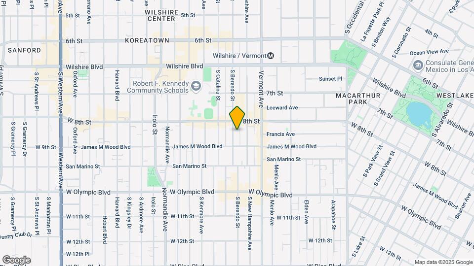 826 S Berendo St Mapa y Detalles de la Ubicación