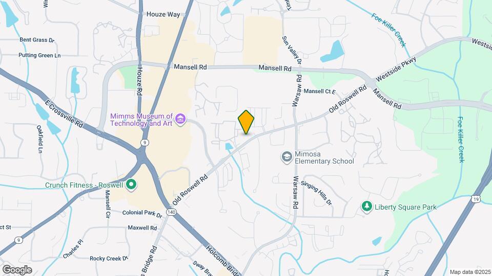 1328 Old Roswell Rd Map and Location Details